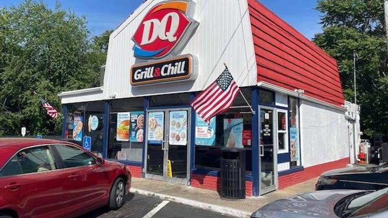 The entrance to a Dairy Queen restaurant