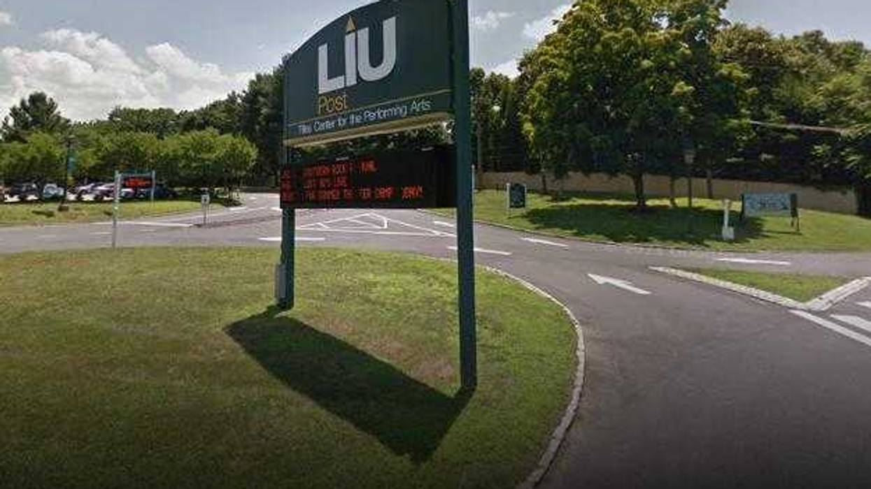 The entrance to C.W. Post, where Berryman played basketball.