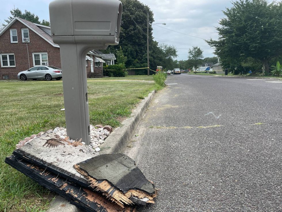 The explosion sent pieces of the house flying throughout the neighborhood.