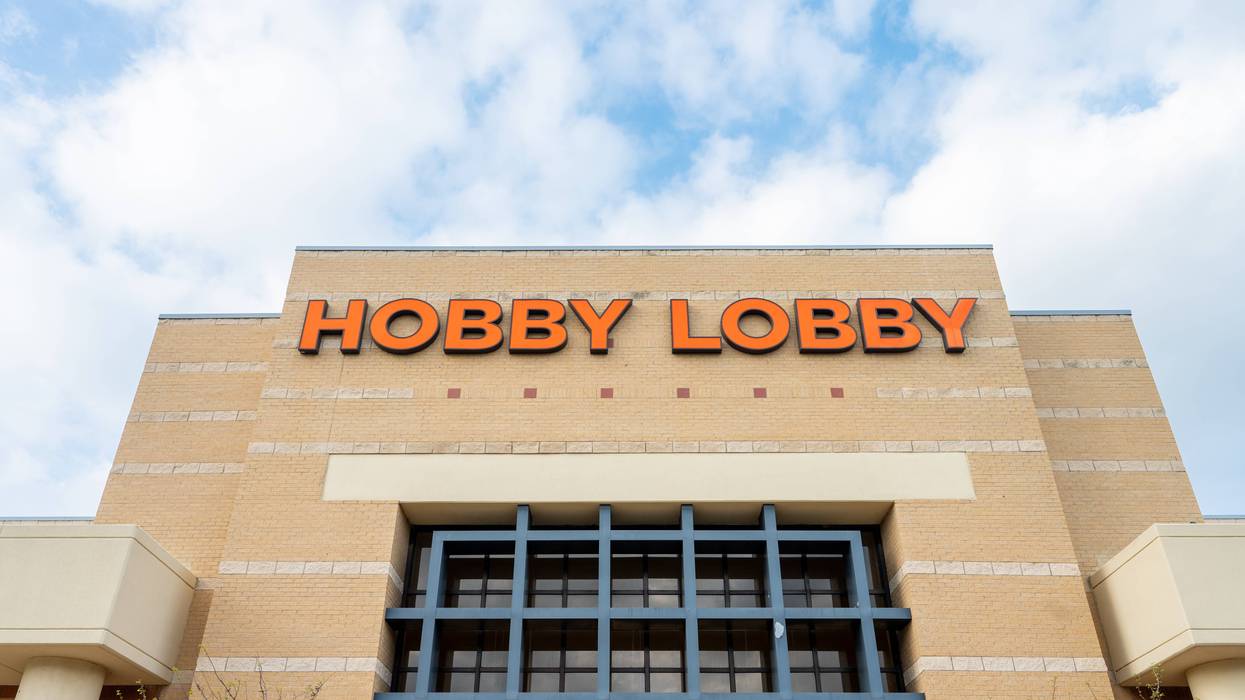 The exterior of a Hobby Lobby is seen on April 01, 2025 in Austin, Texas