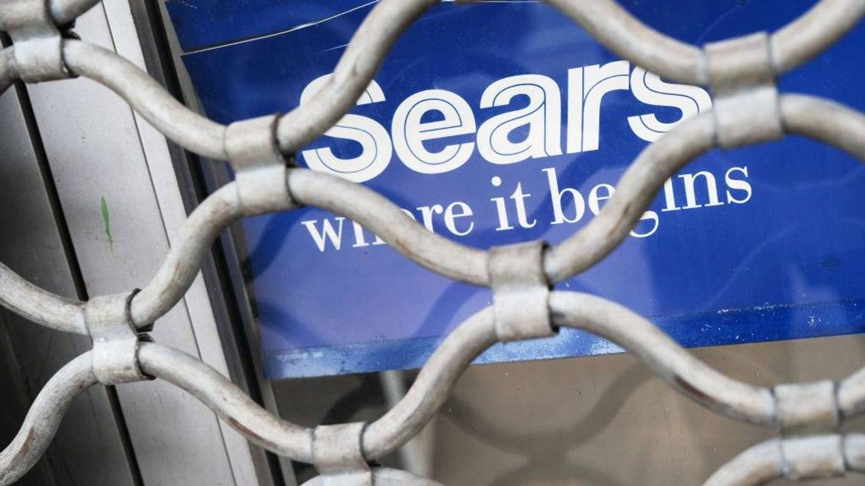 The exterior of a Sears store