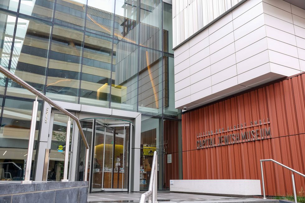 The exterior of the Lillian and Albert Small Capital Jewish Museum on May 22, 2025, in Washington, D.C.