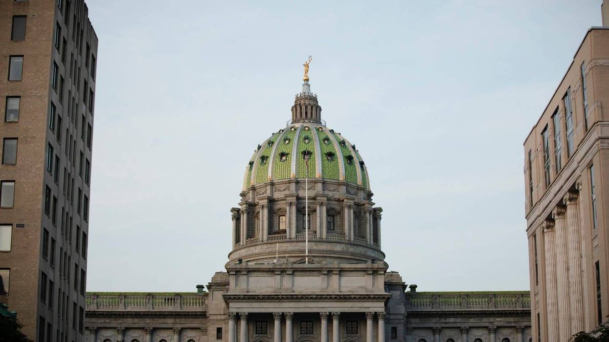 The exterior of the Pennsylvania Capitol in Harrisburg.