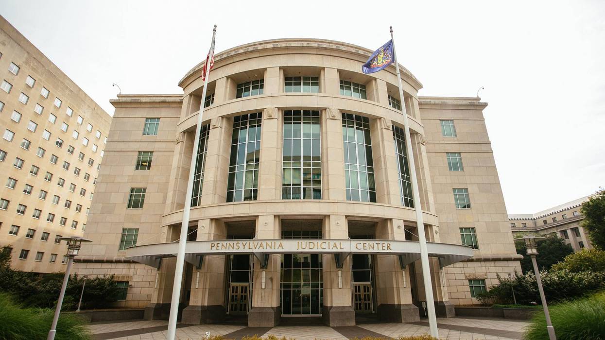 The exterior of the Pennsylvania Judicial Center.