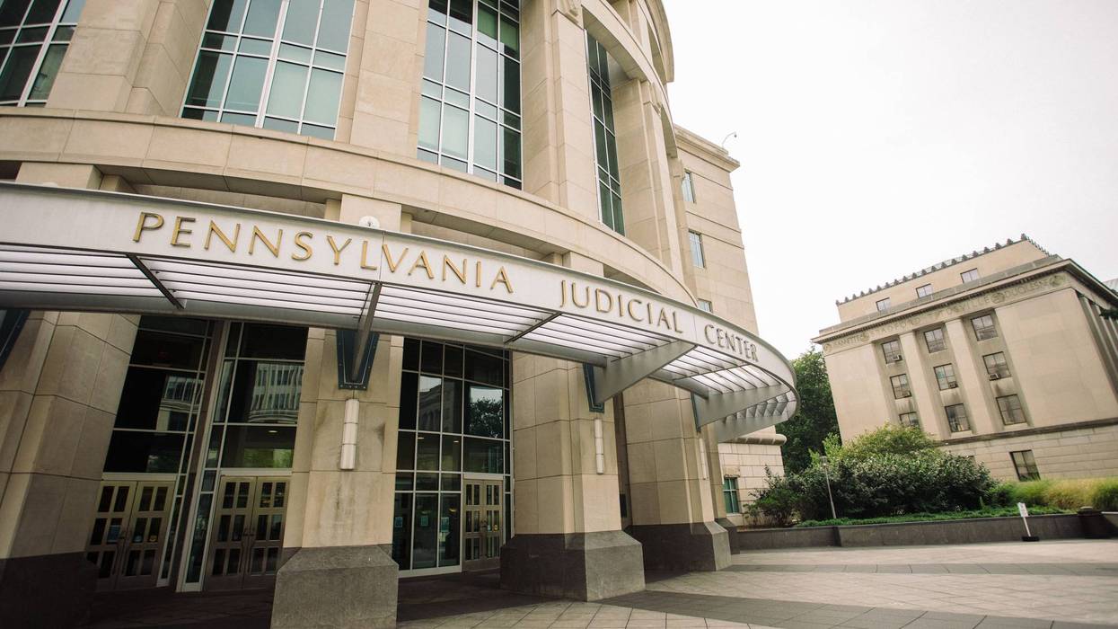 The exterior to the Pennsylvania Judicial Center