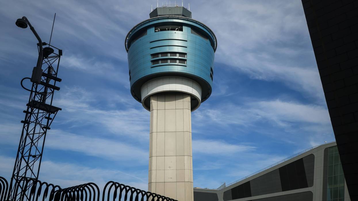 The FAA Air Traffic Control tower at LaGuardia Airport in New York.