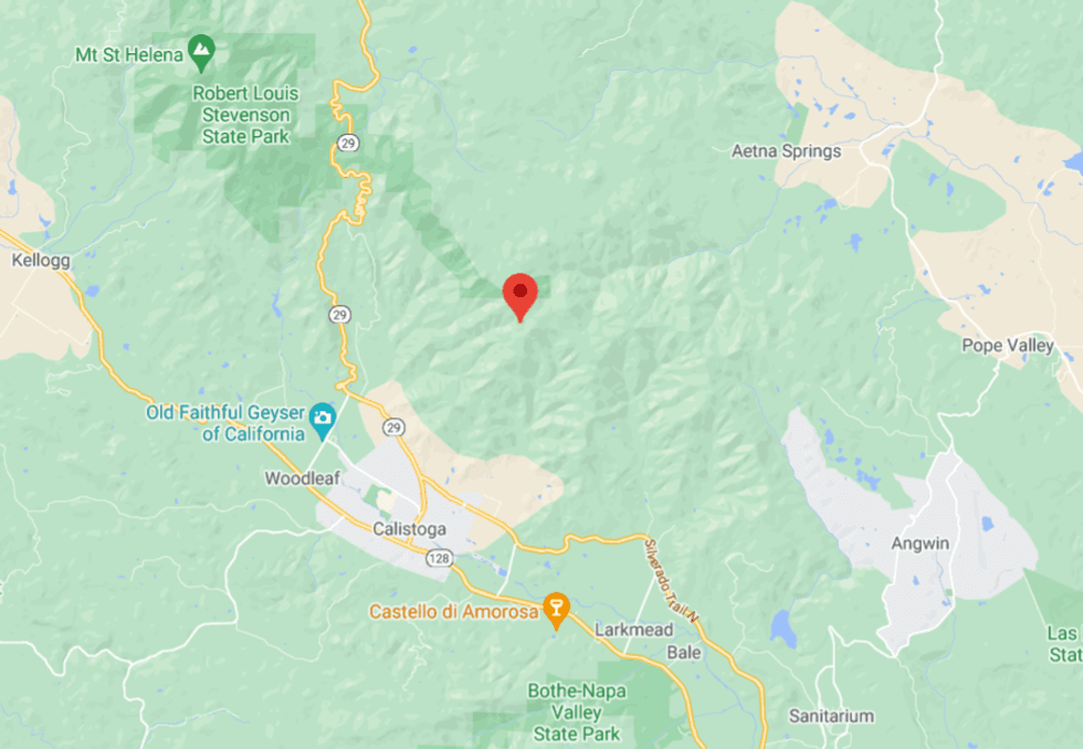 The family was airlifted from the Oat Hill Mine Trail and Palisades Trail just northeast of Calistoga.