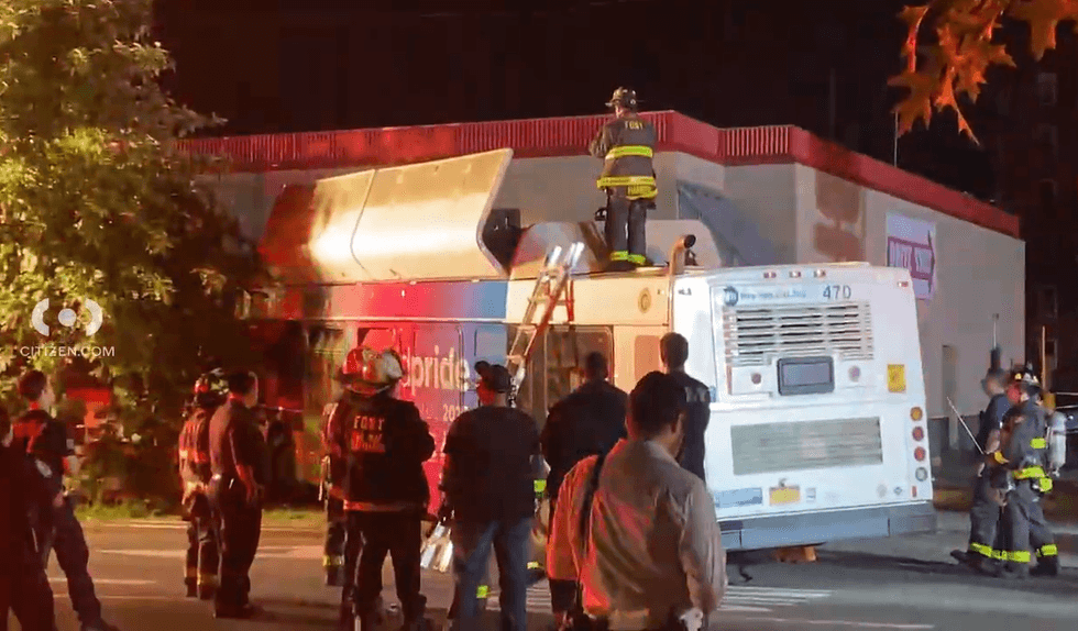 The FDNY responded to the scene, and EMS transported the driver to a hospital in stable condition. No other injuries were reported