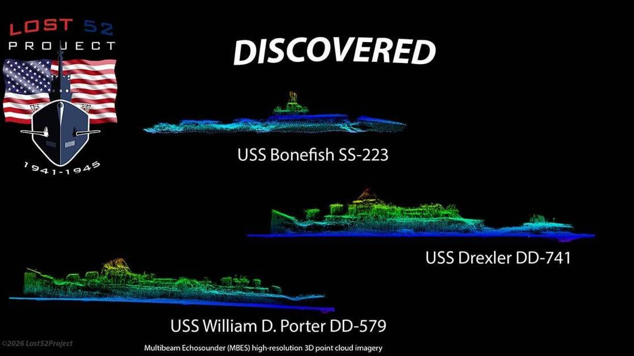 Four WWII shipwrecks, entombed crews located