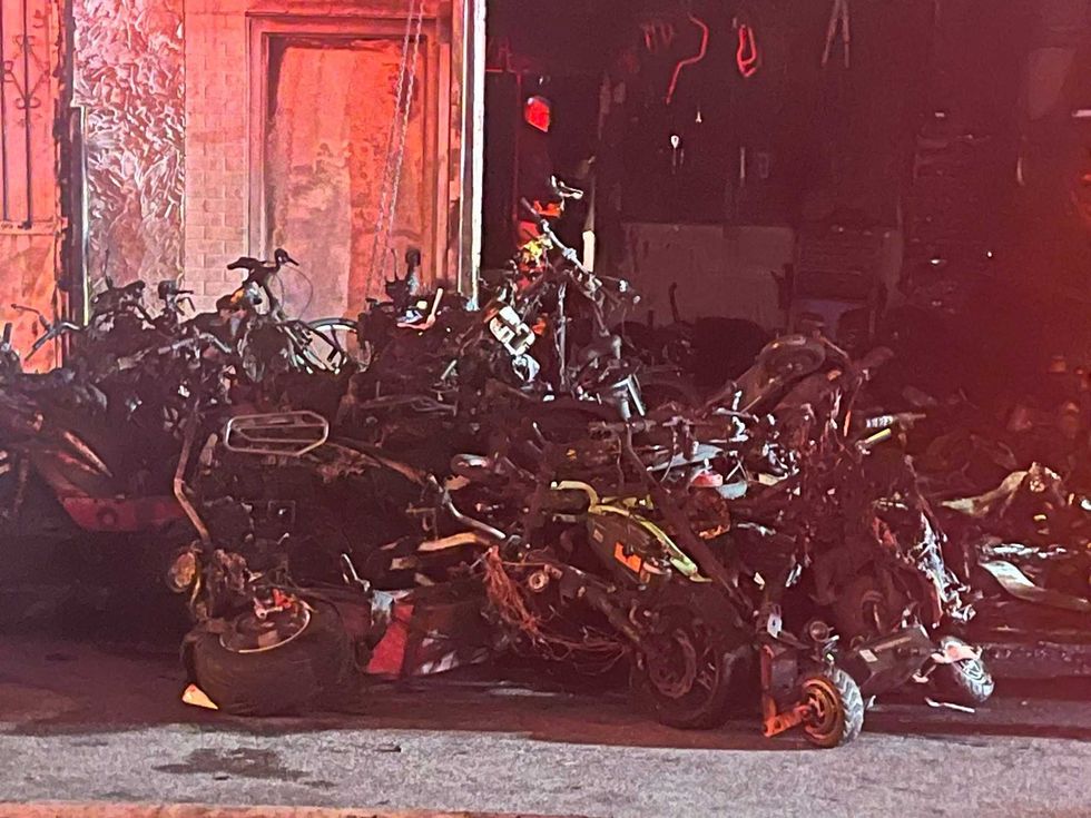 The fire tore through the business in the middle of the night