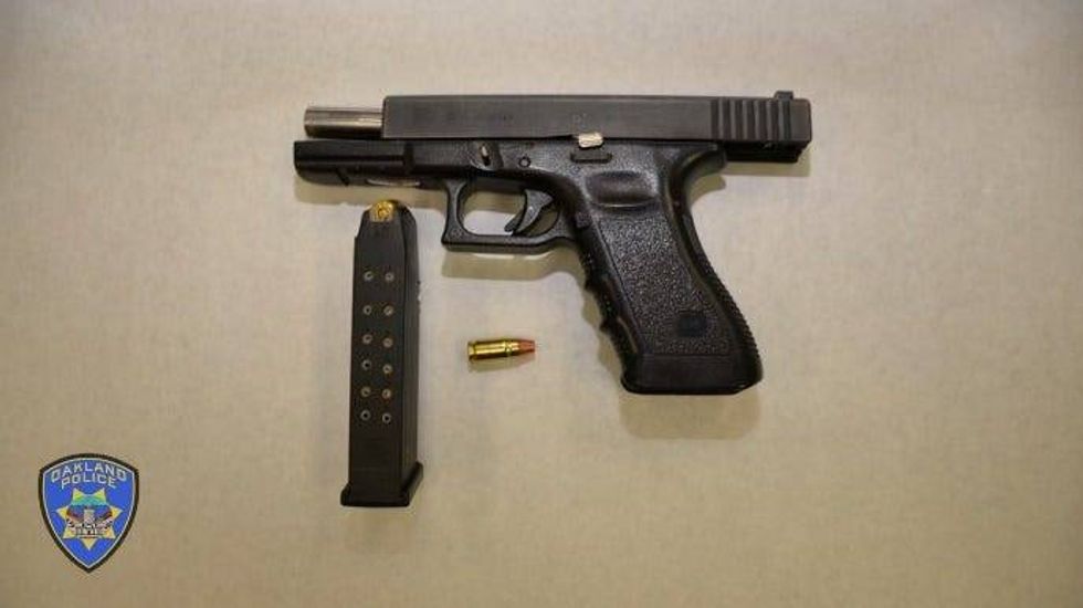The firearms seized by Oakland Police.