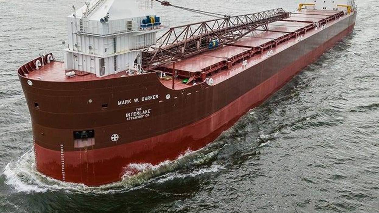 The first U.S.-flagged Great Lakes bulk carrier in almost 40 years can now be spotted sailing the Great Lakes after embarking on her maiden voyage over a month ago.