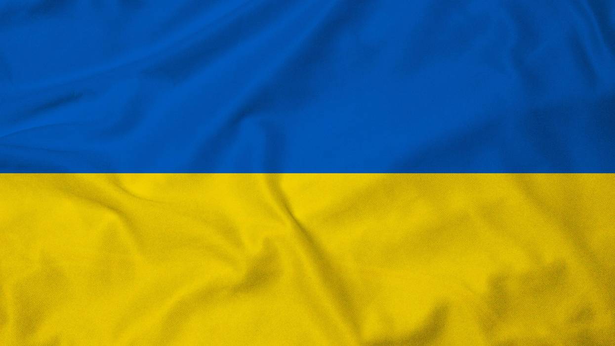 The flag of Ukraine