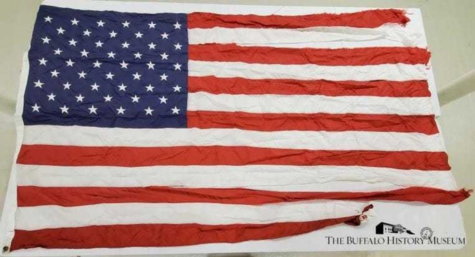 The flag that flew over the county