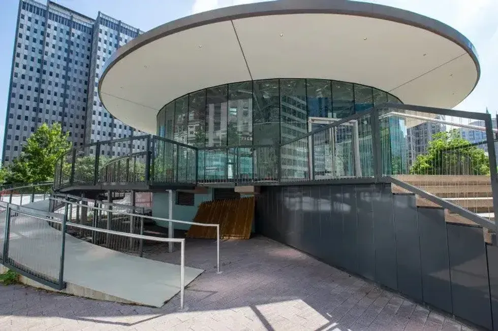 Council committee advances contract to reopen, run Love Park ‘Saucer’ building