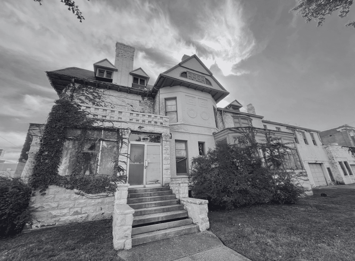 The former W.R. Hamilton and Co. Funeral Home on Cass Ave. in Midtown Detroit