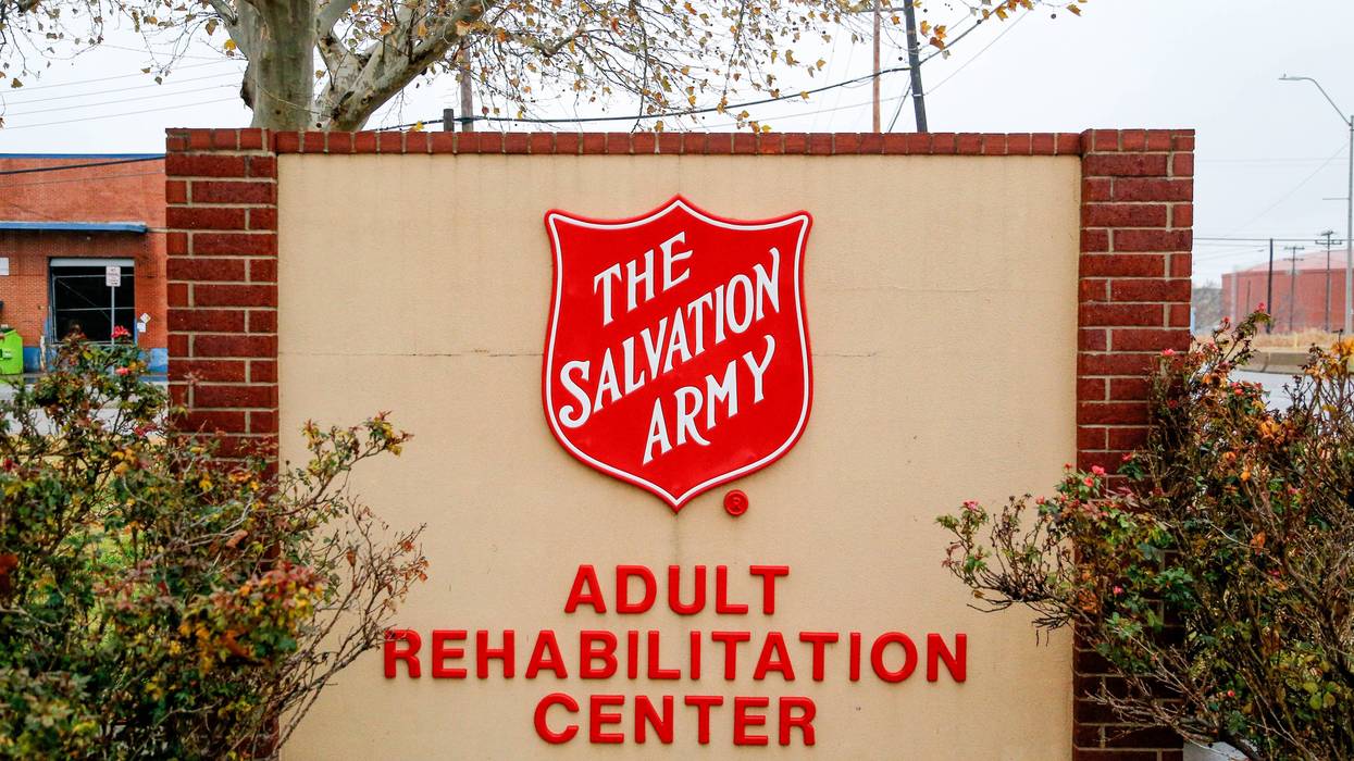 The front sign is pictured at the Salvation Army Adult Rehabilitation Center in Oklahoma City, on Friday, Dec. 15, 2023.