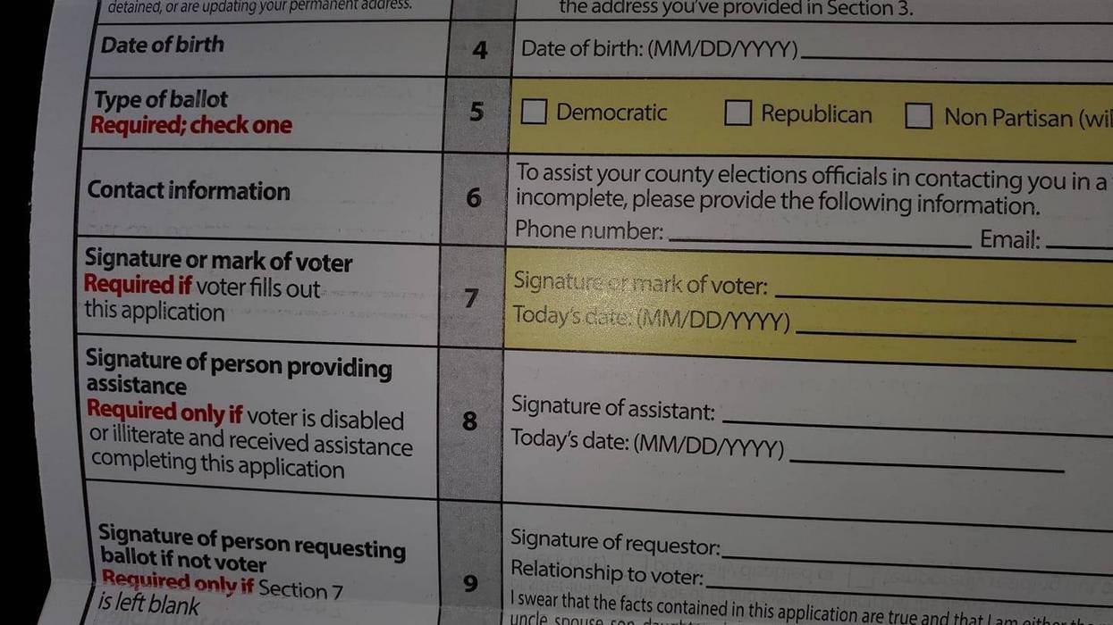 The GA Secretary of State has mailed the Absentee Ballot Request Form to Voters