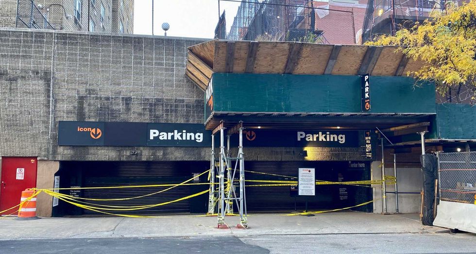 The garage on West 51st Street, just west of 10th Avenue, is closed as repairs continue