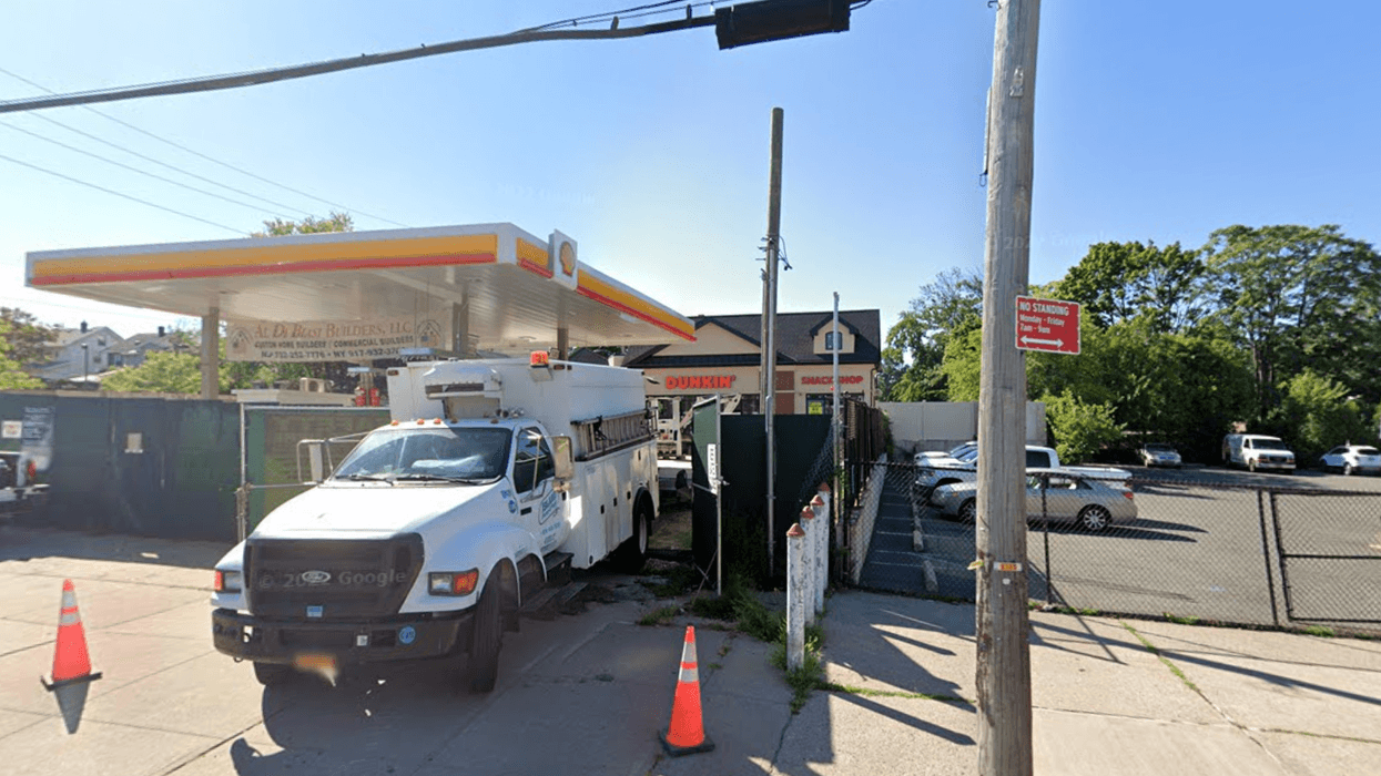 The gas station where an ATM and $1,500 was stolen early Friday morning.