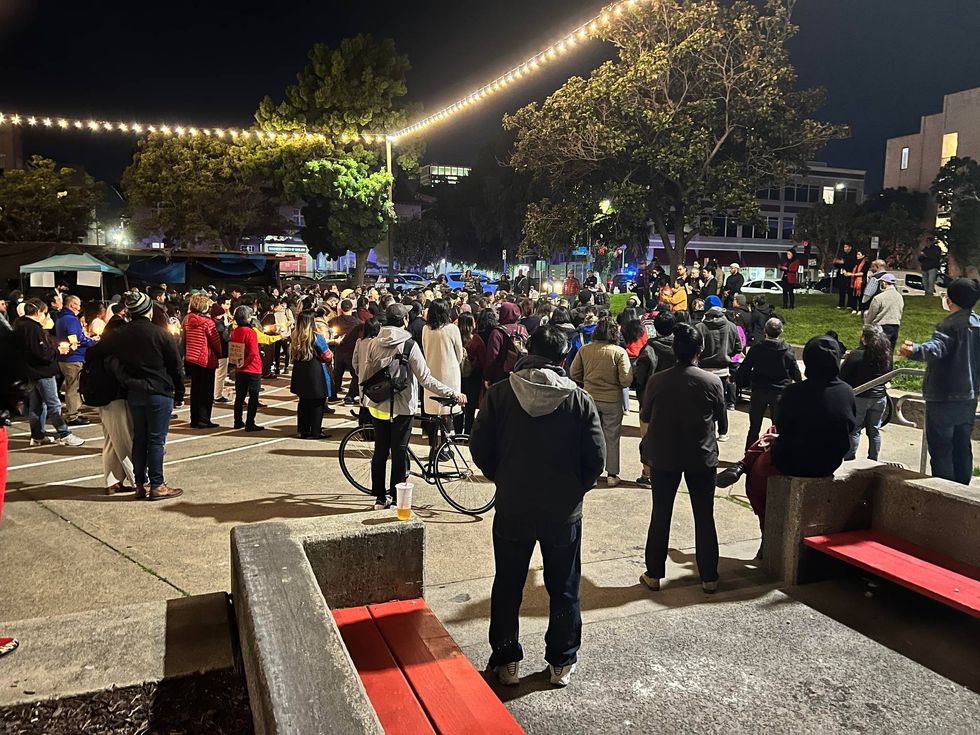 The gathering, which was held at Wilma Chan Park at 810 Jackson St., offered a chance for the Oakland community to come together in their grief.