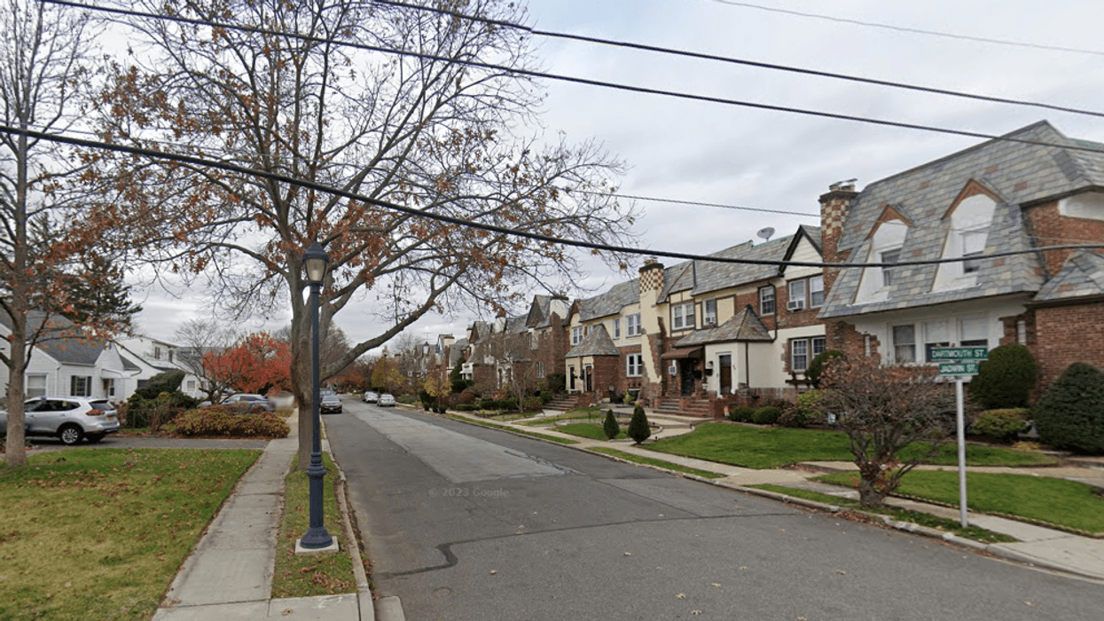 The girl was struck by a black SUV while playing in an alleyway on Dartmouth Street in Valley Stream on Sunday afternoon