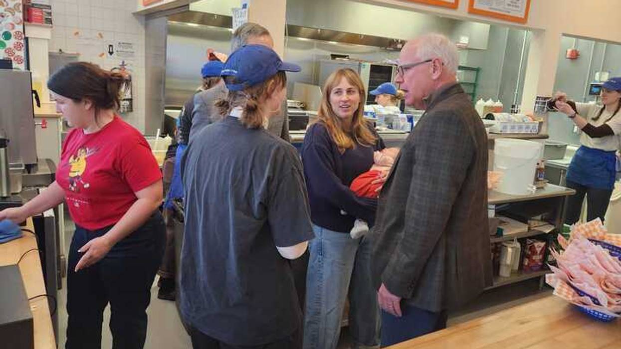 The gov at Marty's Deli in northeast Minneapolis