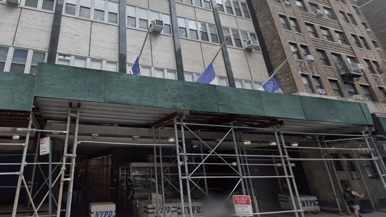 The Gramercy Park NYPD training facility that is being converted into a temporary shelter for asylum seekers.