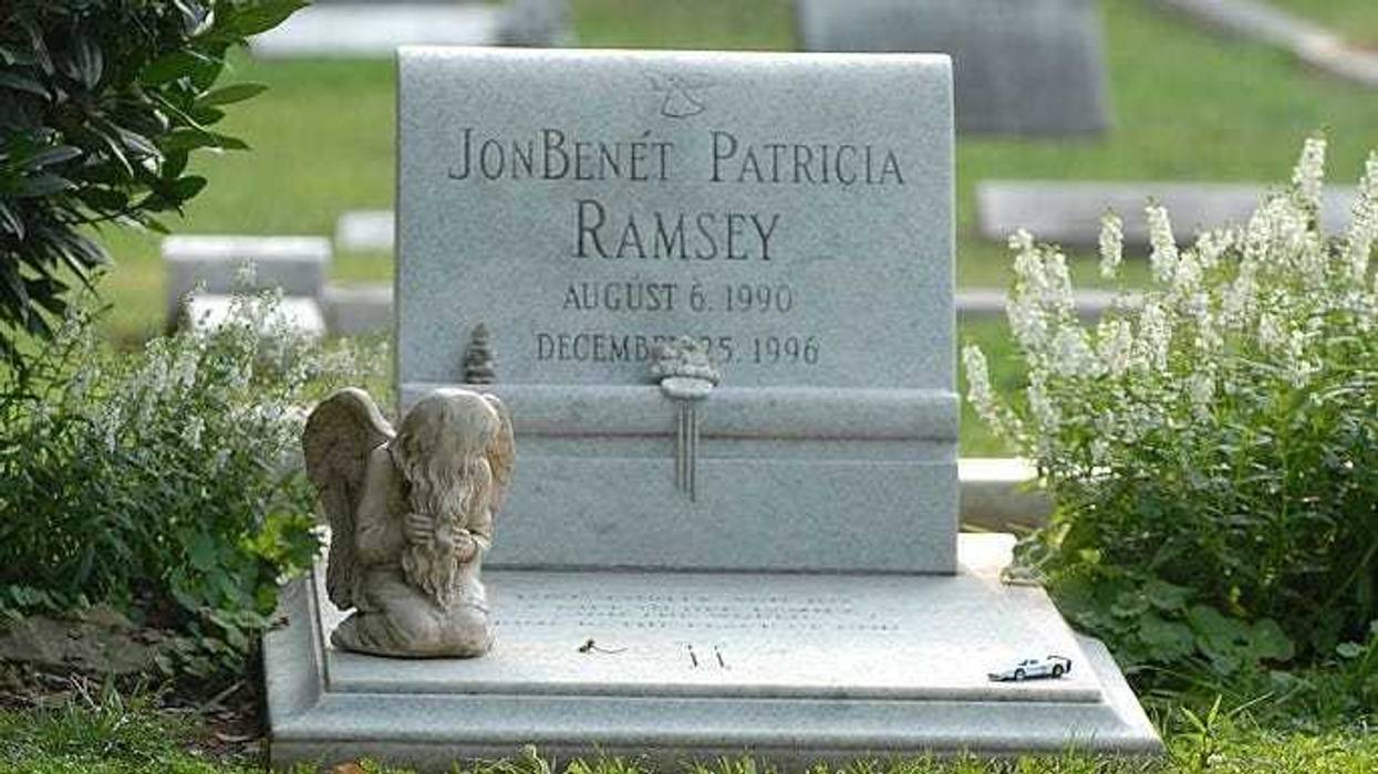 The grave of JonBenet Ramsey is shown August 16, 2006 in Marietta, Georgia.