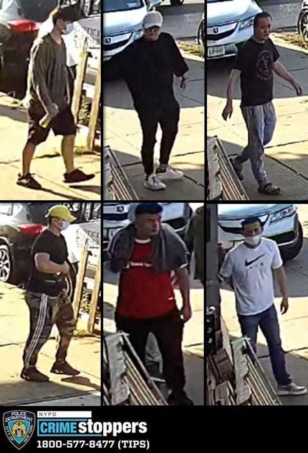 The group made off with a designer bag and thousands of dollars in cash, police said