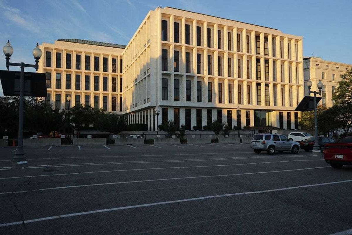 The Hart Senate Office Building where former FBI Director James Comey will before the Senate Intelligence Committee on Capitol Hill June 8, 2017 in Washington, DC.