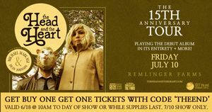 15th Anniversary Tour: The Head And The Heart