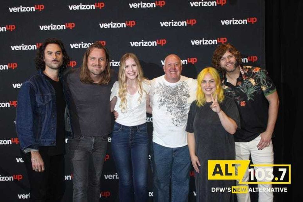 The Head And The Heart Meet And Greet At The Verizon Artist Lounge At ALT 103.7 Studios