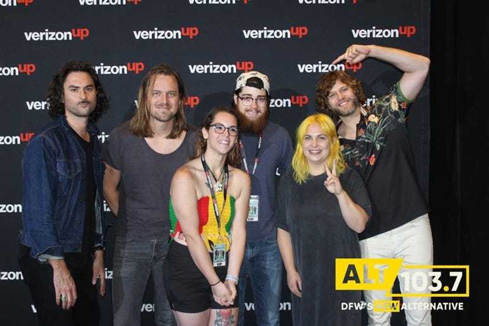 The Head And The Heart Meet And Greet At The Verizon Artist Lounge At ALT 103.7 Studios