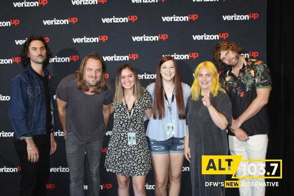 The Head And The Heart Meet And Greet At The Verizon Artist Lounge At ALT 103.7 Studios