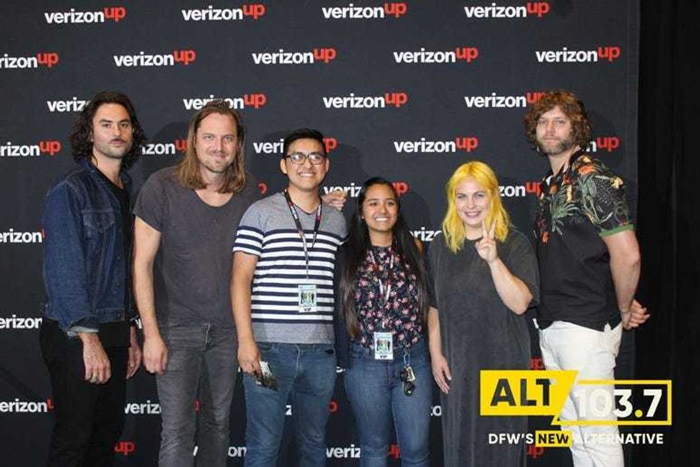 The Head And The Heart Meet And Greet At The Verizon Artist Lounge At ALT 103.7 Studios