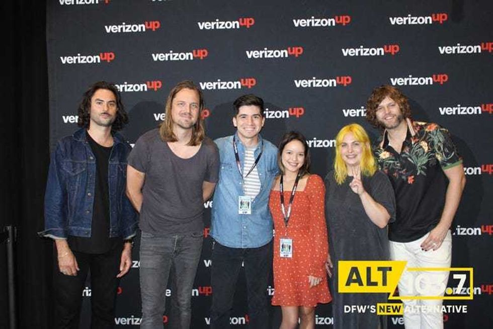 The Head And The Heart Meet And Greet At The Verizon Artist Lounge At ALT 103.7 Studios