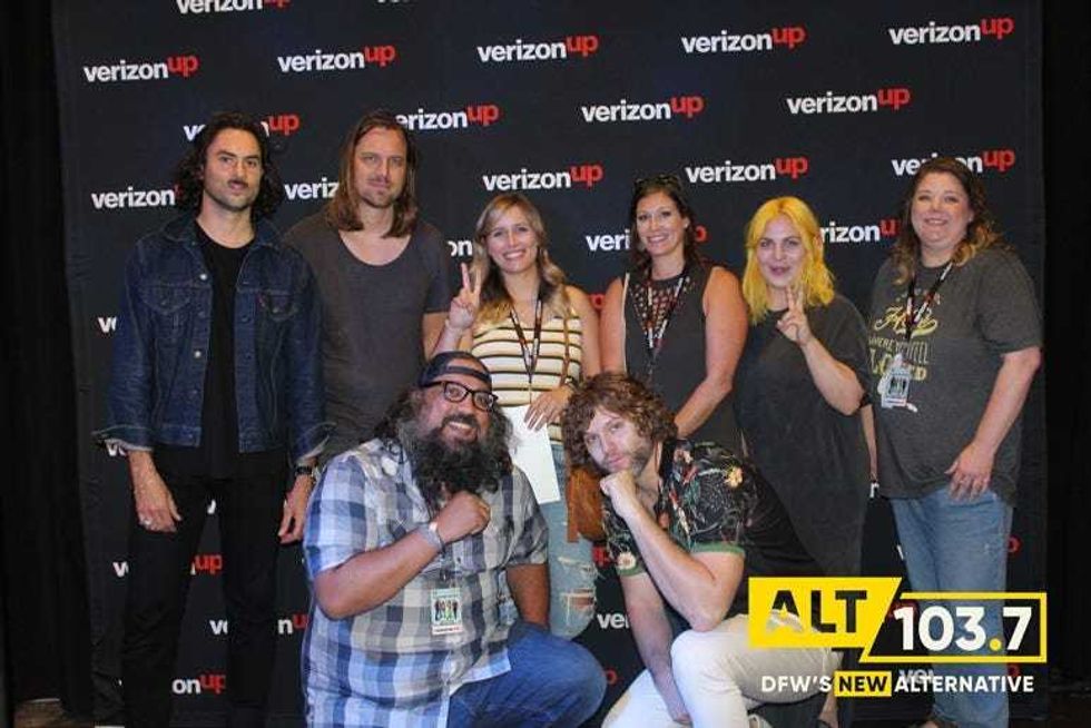 The Head And The Heart Meet And Greet At The Verizon Artist Lounge At ALT 103.7 Studios