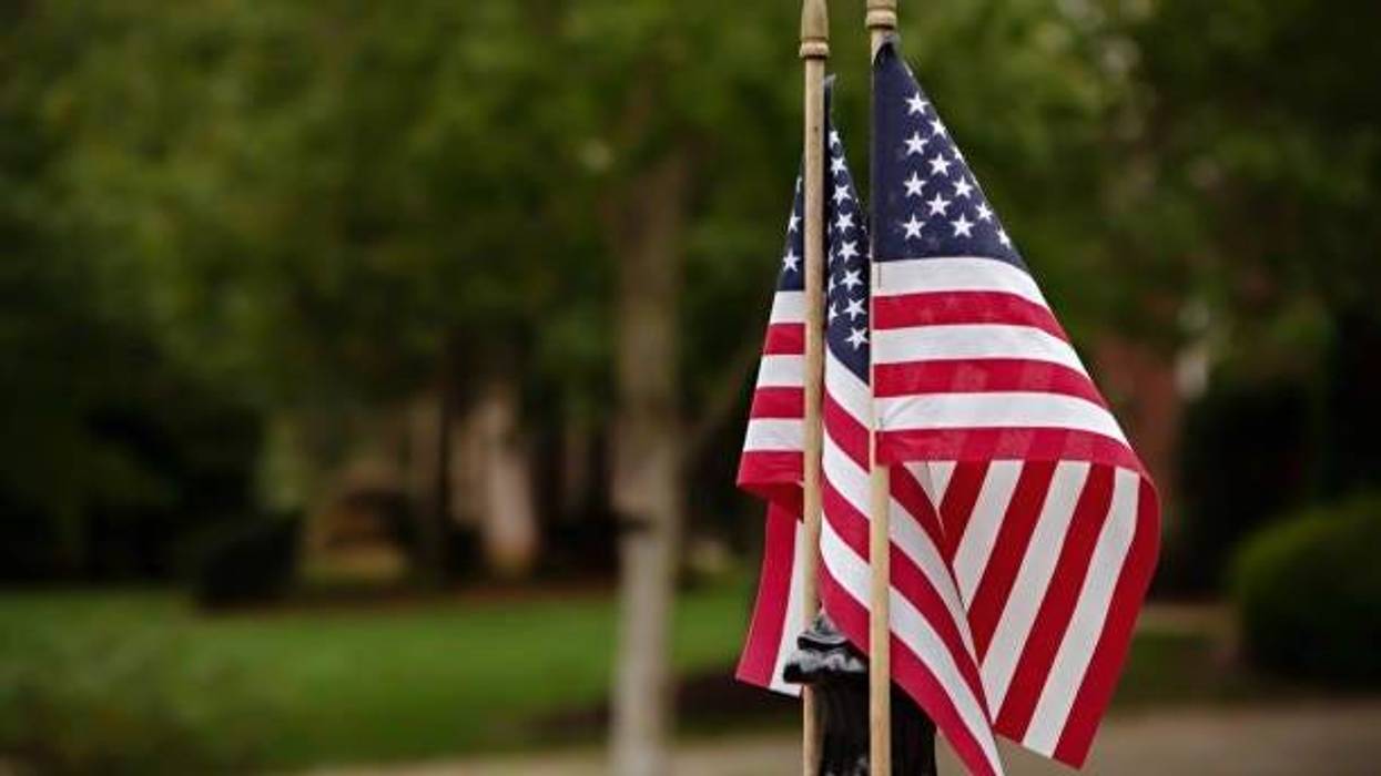 The hills surrounding the Virginia War Memorial in downtown Richmond will be covered with 12,000 American flags during the Memorial’s Hill of Heroes commemoration.
