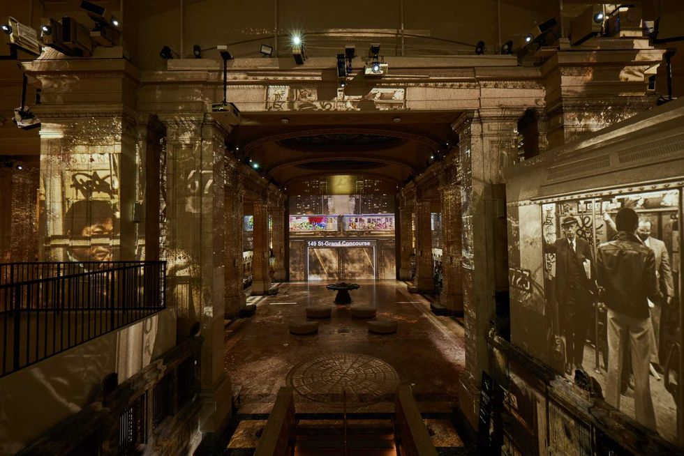 The "Hip Hop Til Infinity" immersive experience is essentially a mix tape of hip hop
