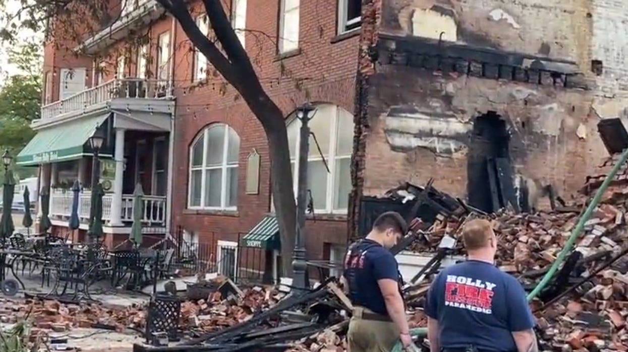 The Holly Hotel fire damage