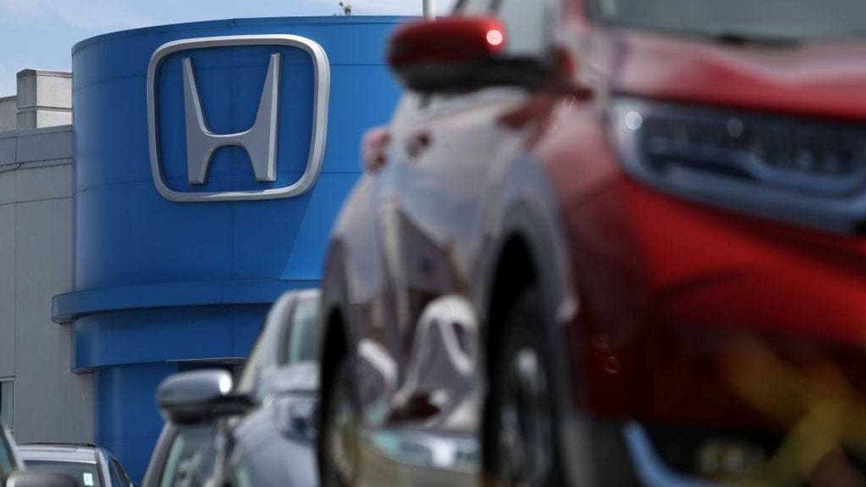The Honda logo is displayed at Marin Honda on July 25, 2019 in San Rafael, California.
