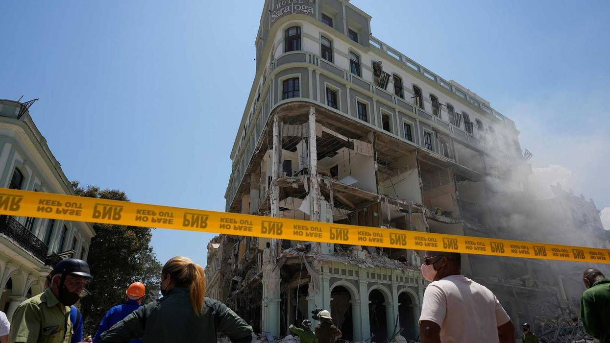 The Hotel Saratoga was severely damaged after an explosion in Old Havana, Cuba, on Friday, May 6, 2022