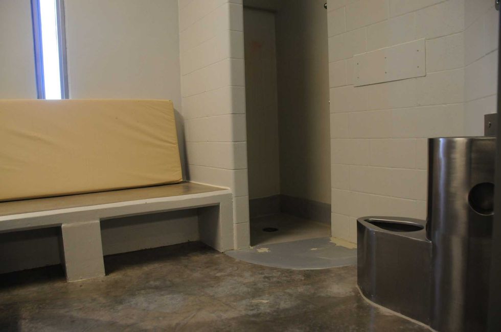 The inside of a cell at the Administrative Control Unit at the facility in Oak Park Heights, MN, similar to where Derek Chauvin is currently housed.