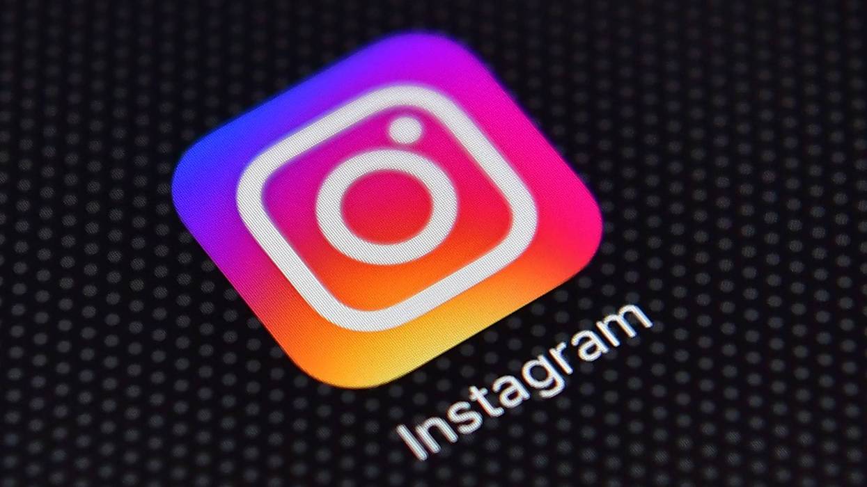 The Instagram app logo is displayed on an iPhone on August 3, 2016 in London, England.
