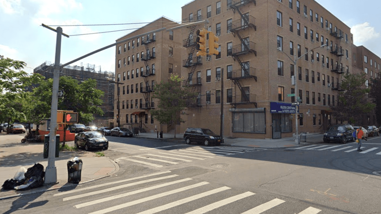 The intersection of Arthur Avenue and 180th Street, where a black SUV injured two children on Tuesday.