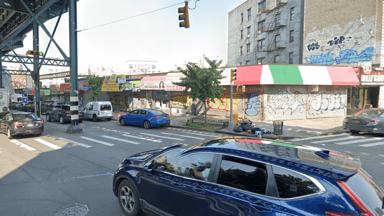 The intersection of Kelly Street and Westchester Avenue near where a 33-year-old man was fatally shot and run over on Saturday, according to police.