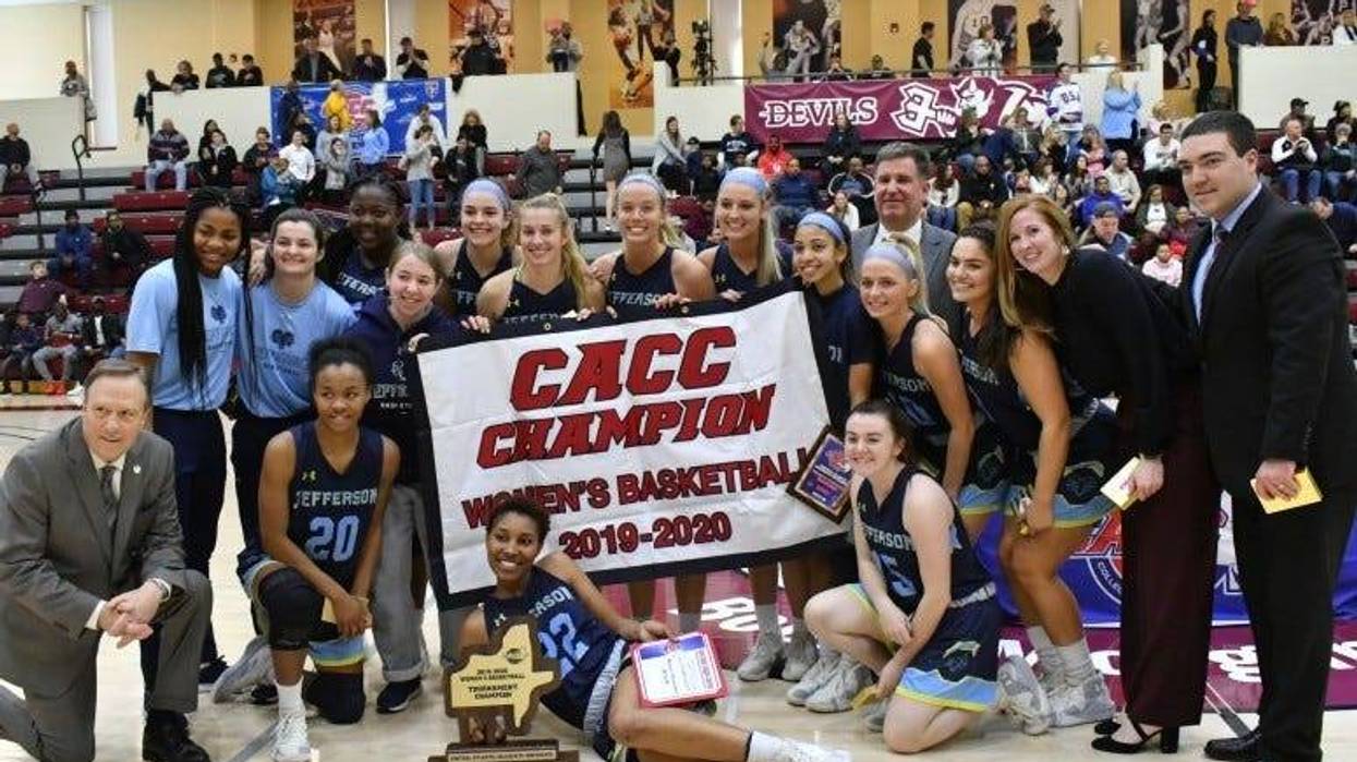 The Jefferson University women's basketball team won the CACC title by beating Holy Family on Sunday, 63-59.