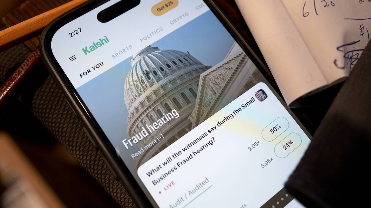 The Kalshi app on a smartphone