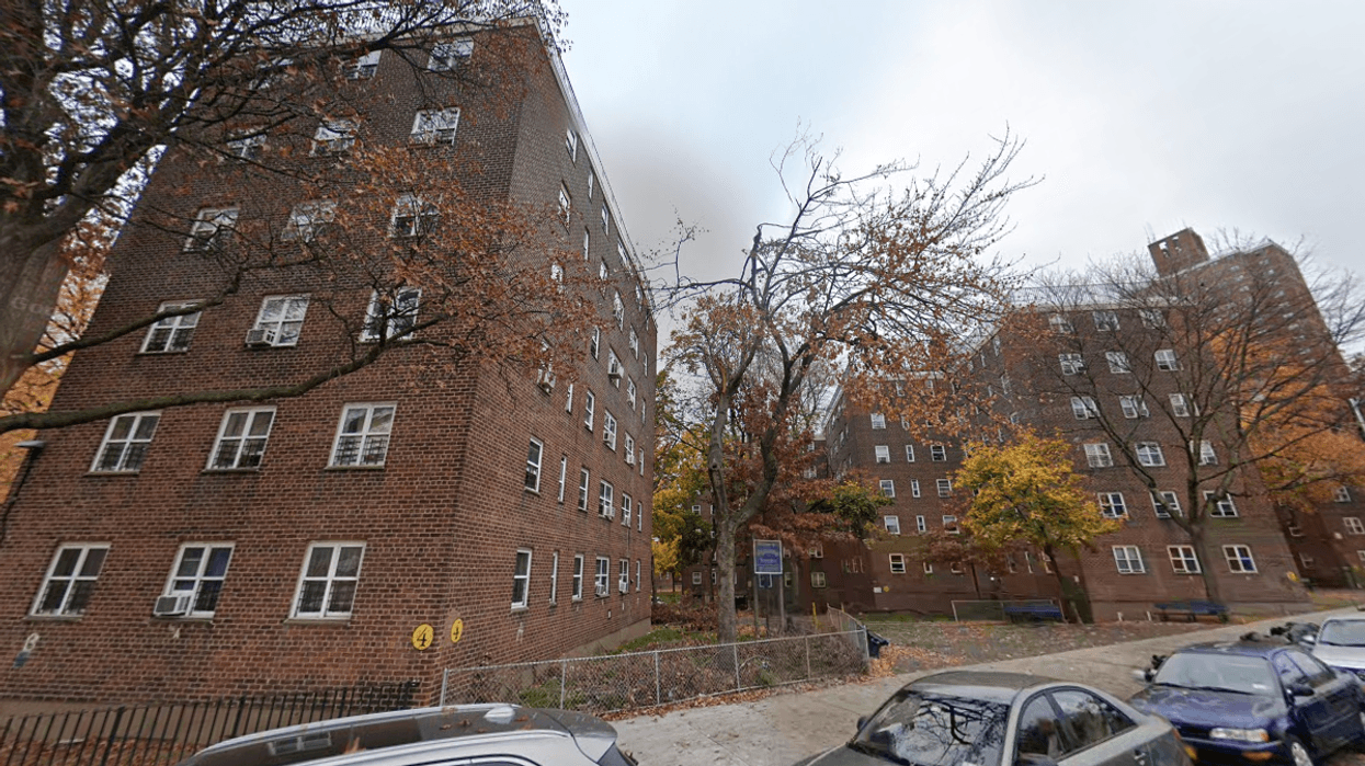 The Kingsborough Houses, a NYCHA complex in Crown Heights where a man was shot on Saturday.